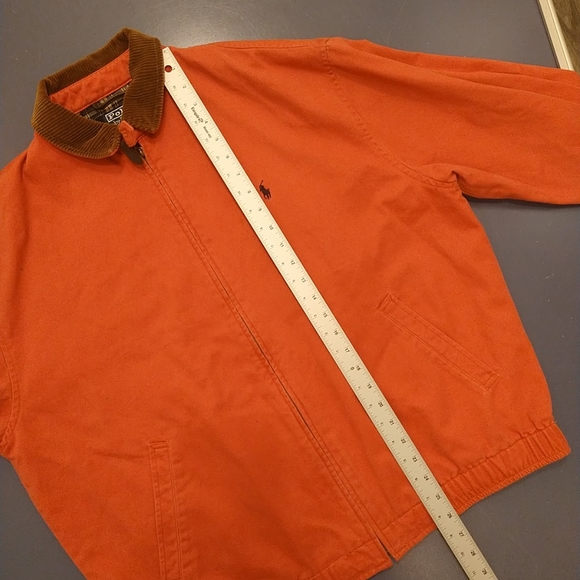Polo Ralph Lauren jacket M measurement good condition pink corduroy collar - Picture 6 of 9